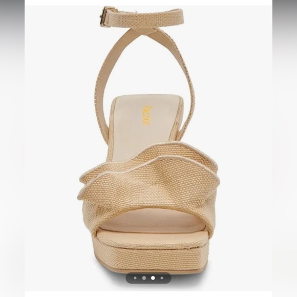 Beige/Tan Ruffle Heels - Picture 2 of 6